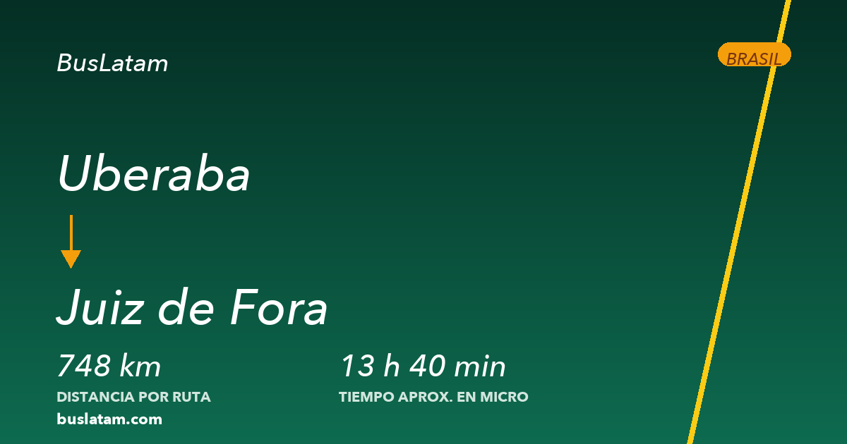 Uberaba para Juiz de Fora de ônibus · BusLatam
